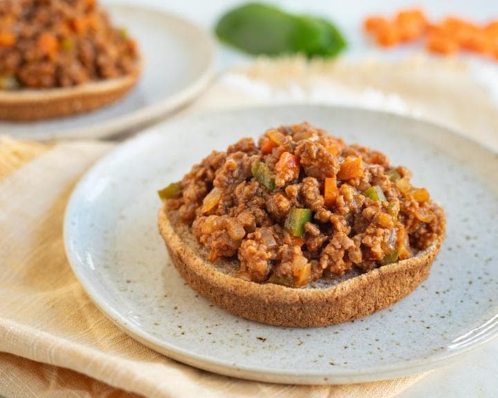 Vegan Open-Face Sloppy Joes