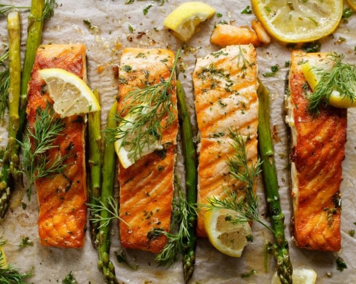 Sheet Pan Herby Salmon and Asparagus