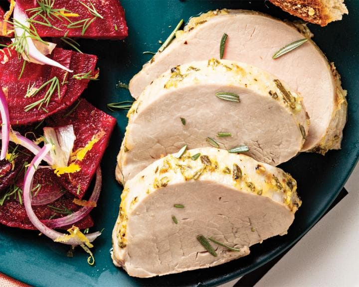 Mustard-Herb Roasted Pork Tenderloin