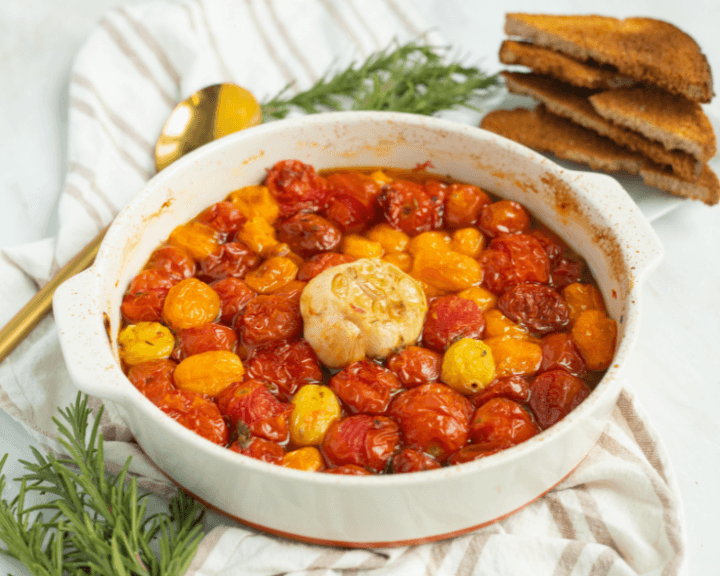 Roasted Cherry Tomatoes with Rosemary & Garlic