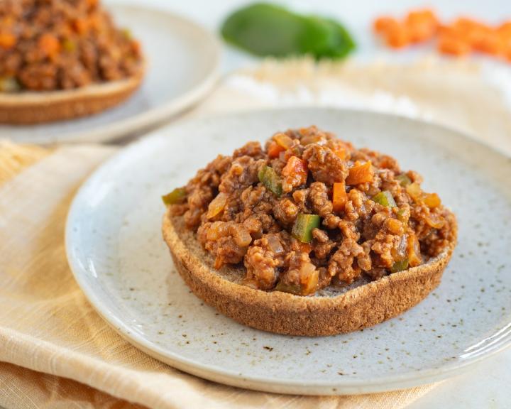 Vegan Open-Face Sloppy Joes